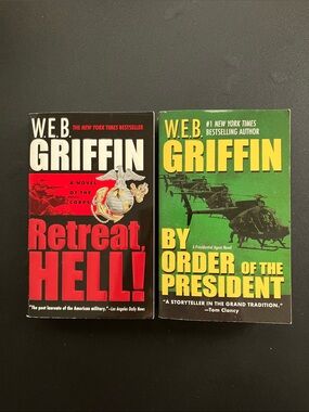 W.E.B. Griffin Book Bundle 2 Military Fiction Action Thriller Paperbacks